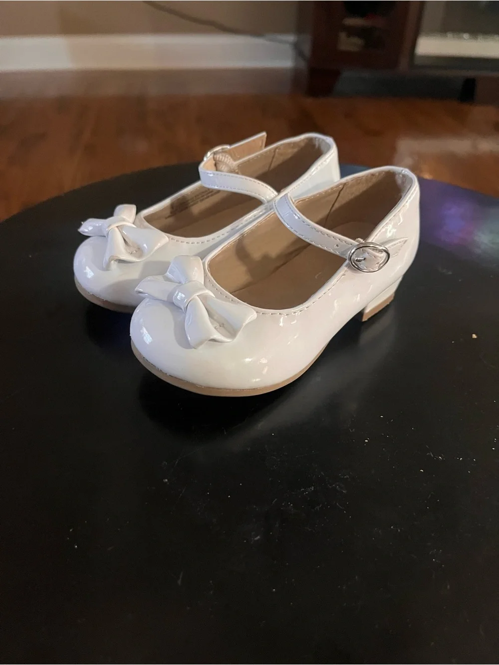 The Children's Place White Patent Mary Jane Shoes with Bow